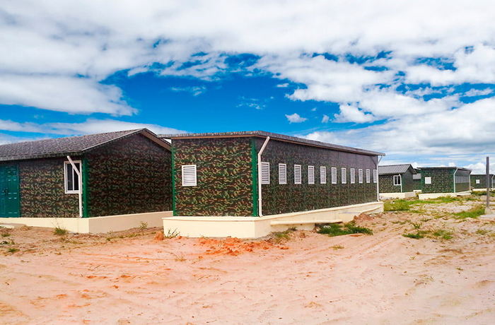 Camp militaire à Maputo, Mozambique