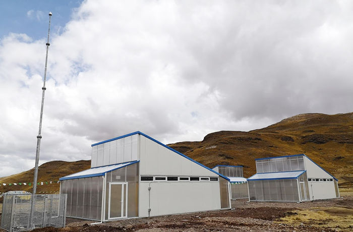 Salle de classe de salle de module de structure métallique du Pérou
